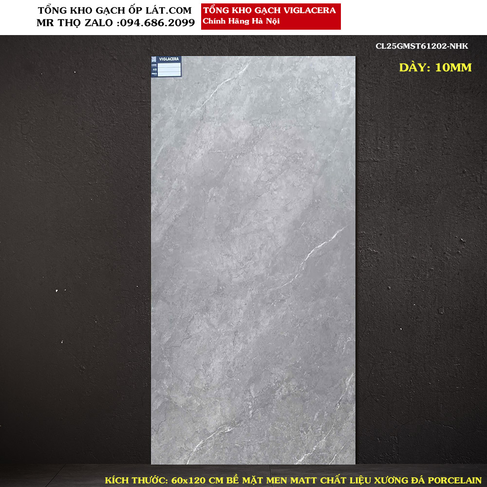 Gạch lát nền Viglacera 60x120 CM CL25GMST61202 Loại A1